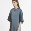 Vestido camiseta de satén