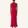 Vestido con detalles de encaje en viscosa