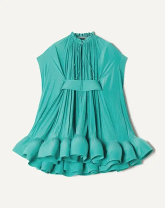 Vestido corto de charmeuse