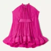 Vestido corto de charmeuse Vestido corto de charmeuse