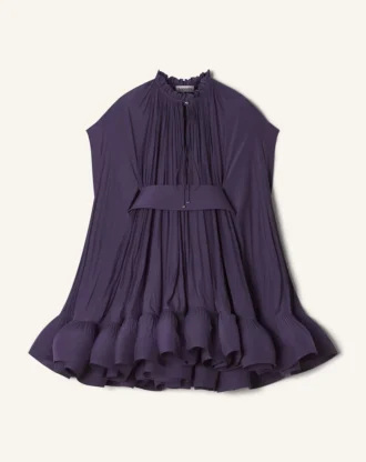 Vestido corto de charmeuse