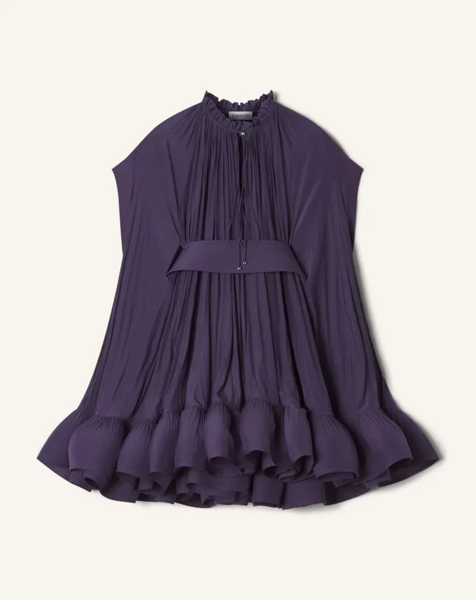 Vestido corto de charmeuse Vestido corto de charmeuse