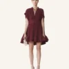 Vestido corto de charmeuse Vestido corto de charmeuse