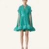 Vestido corto de charmeuse Vestido corto de charmeuse