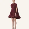 Vestido corto de charmeuse Vestido corto de charmeuse
