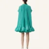 Vestido corto de charmeuse Vestido corto de charmeuse