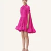 Vestido corto de charmeuse Vestido corto de charmeuse