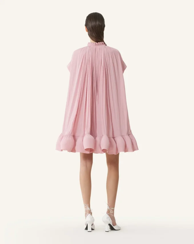 Vestido corto de charmeuse Vestido corto de charmeuse