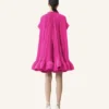 Vestido corto de charmeuse Vestido corto de charmeuse