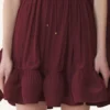 Vestido corto de charmeuse Vestido corto de charmeuse