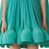 Vestido corto de charmeuse Vestido corto de charmeuse