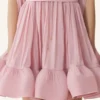 Vestido corto de charmeuse Vestido corto de charmeuse