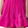 Vestido corto de charmeuse Vestido corto de charmeuse