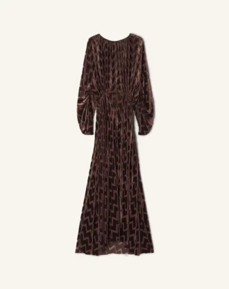 Vestido de terciopelo devoré