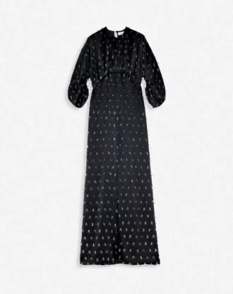 Vestido largo bordado