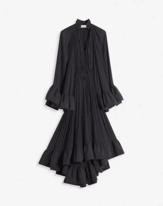 Vestido midi de charmeuse