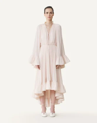 Vestido midi de charmeuse