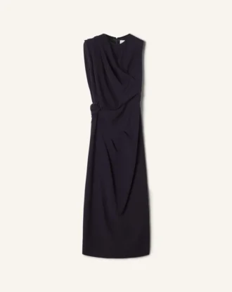 Vestido midi de franela