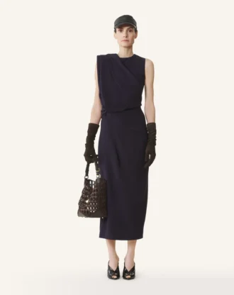 Vestido midi de franela