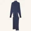 Vestido midi de lana y cachemira