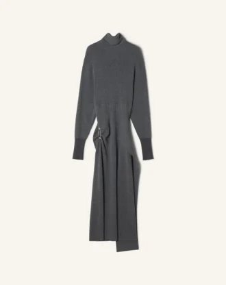 Vestido midi de lana y cachemira
