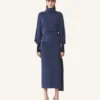 Vestido midi de lana y cachemira