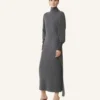 Vestido midi de lana y cachemira