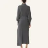 Vestido midi de lana y cachemira