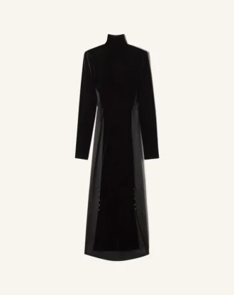 Vestido midi de terciopelo