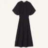 Vestido midi en charmeuse Vestido midi en charmeuse