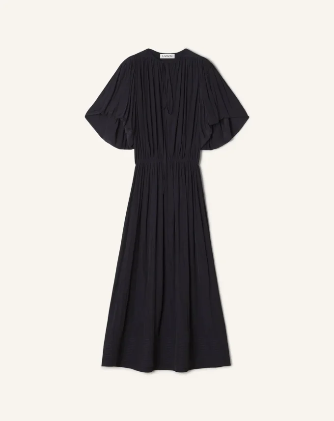 Vestido midi en charmeuse Vestido midi en charmeuse