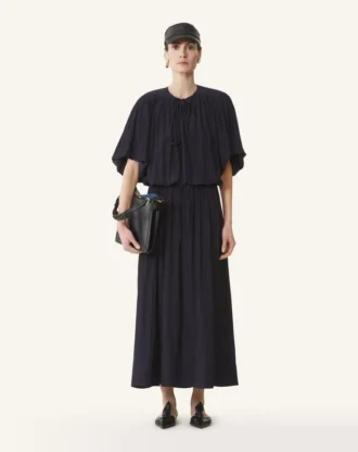 Vestido midi en charmeuse