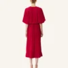 Vestido midi en charmeuse Vestido midi en charmeuse