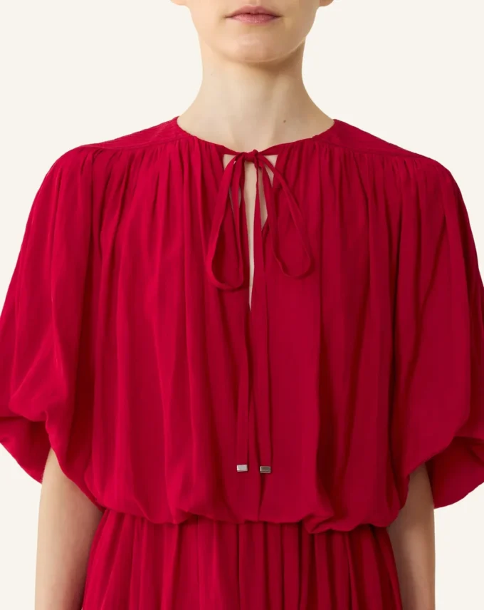 Vestido midi en charmeuse Vestido midi en charmeuse