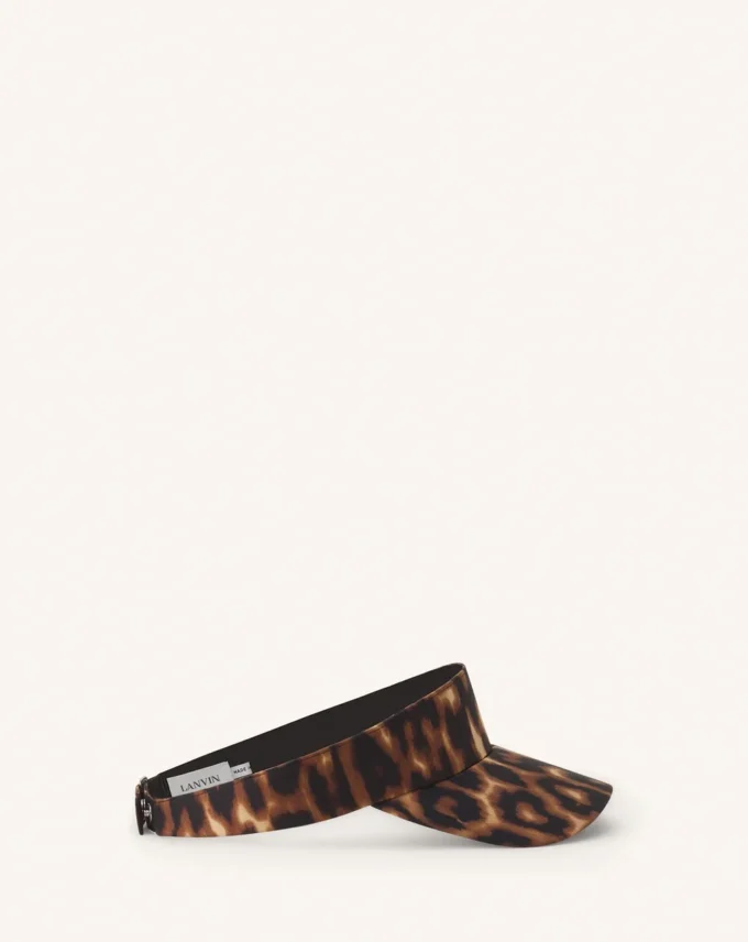 Visera con estampado de leopardo Lanvin Visera con estampado de leopardo Lanvin