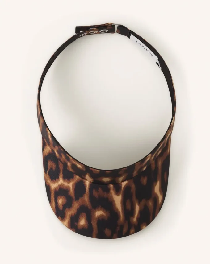 Visera con estampado de leopardo Lanvin Visera con estampado de leopardo Lanvin