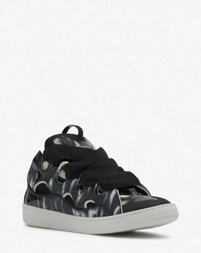 Zapatillas Curb de cuero con purpurina Zapatillas Curb de cuero con purpurina