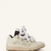 Zapatillas Curb de piel con cordones de serpiente Zapatillas Curb de piel con cordones de serpiente