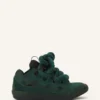 Zapatillas Curb de piel con cordones de serpiente Zapatillas Curb de piel con cordones de serpiente