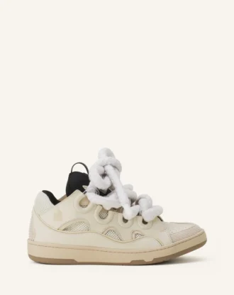 Zapatillas Curb de piel con cordones de serpiente Zapatillas Curb de piel con cordones de serpiente