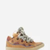 Zapatillas Curb de piel con cordones de serpiente Zapatillas Curb de piel con cordones de serpiente