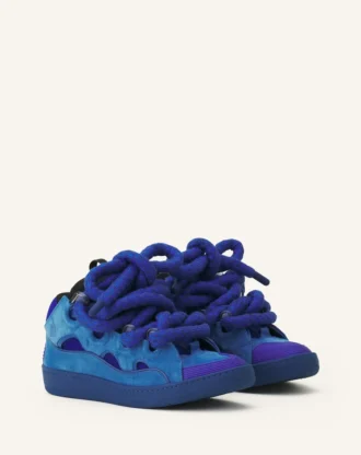 Zapatillas Curb de piel con cordones de serpiente Zapatillas Curb de piel con cordones de serpiente