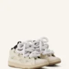 Zapatillas Curb de piel con cordones de serpiente Zapatillas Curb de piel con cordones de serpiente