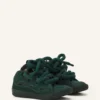Zapatillas Curb de piel con cordones de serpiente Zapatillas Curb de piel con cordones de serpiente