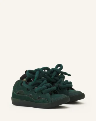 Zapatillas Curb de piel con cordones de serpiente Zapatillas Curb de piel con cordones de serpiente