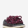 Zapatillas Curb de piel con cordones de serpiente Zapatillas Curb de piel con cordones de serpiente