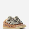 Zapatillas Curb de piel con cordones de serpiente Zapatillas Curb de piel con cordones de serpiente