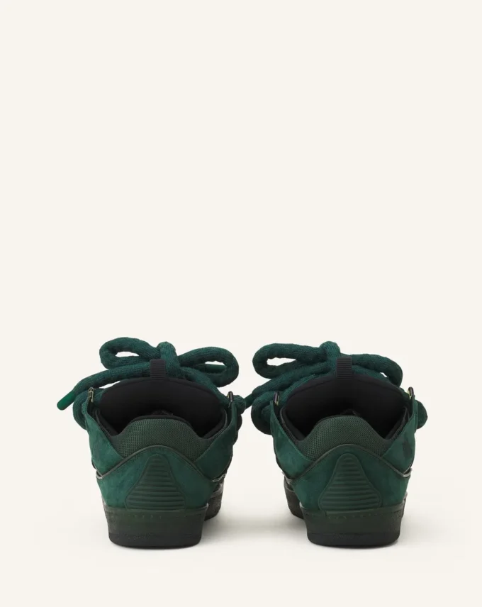 Zapatillas Curb de piel con cordones de serpiente Zapatillas Curb de piel con cordones de serpiente