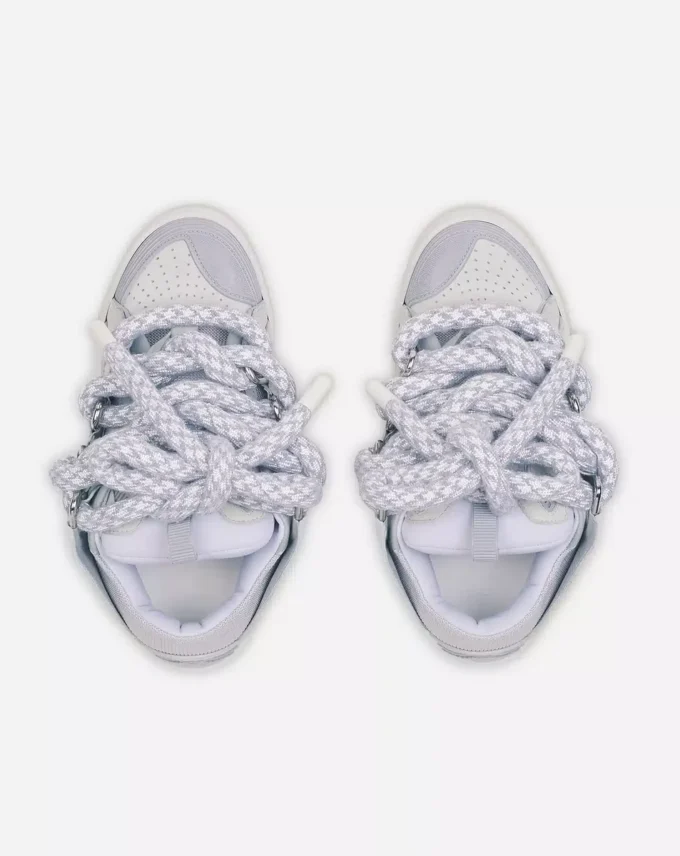 Zapatillas Curb de piel con cordones de serpiente Zapatillas Curb de piel con cordones de serpiente