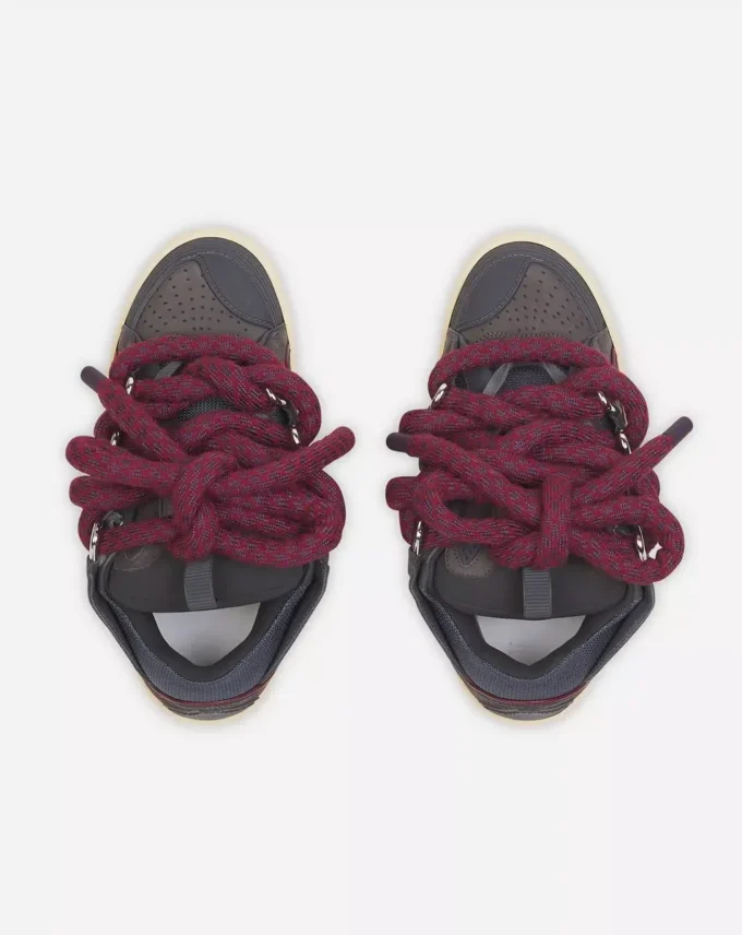 Zapatillas Curb de piel con cordones de serpiente Zapatillas Curb de piel con cordones de serpiente